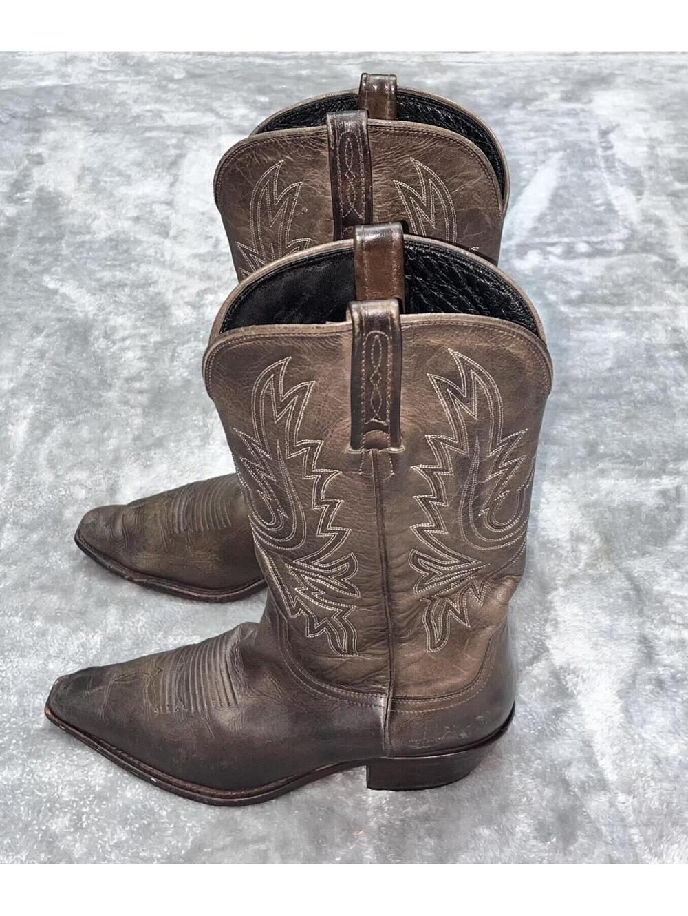 Charlie 1 Horse Women’s Leather brown Boots Size 8B Handcrafted In Brazil